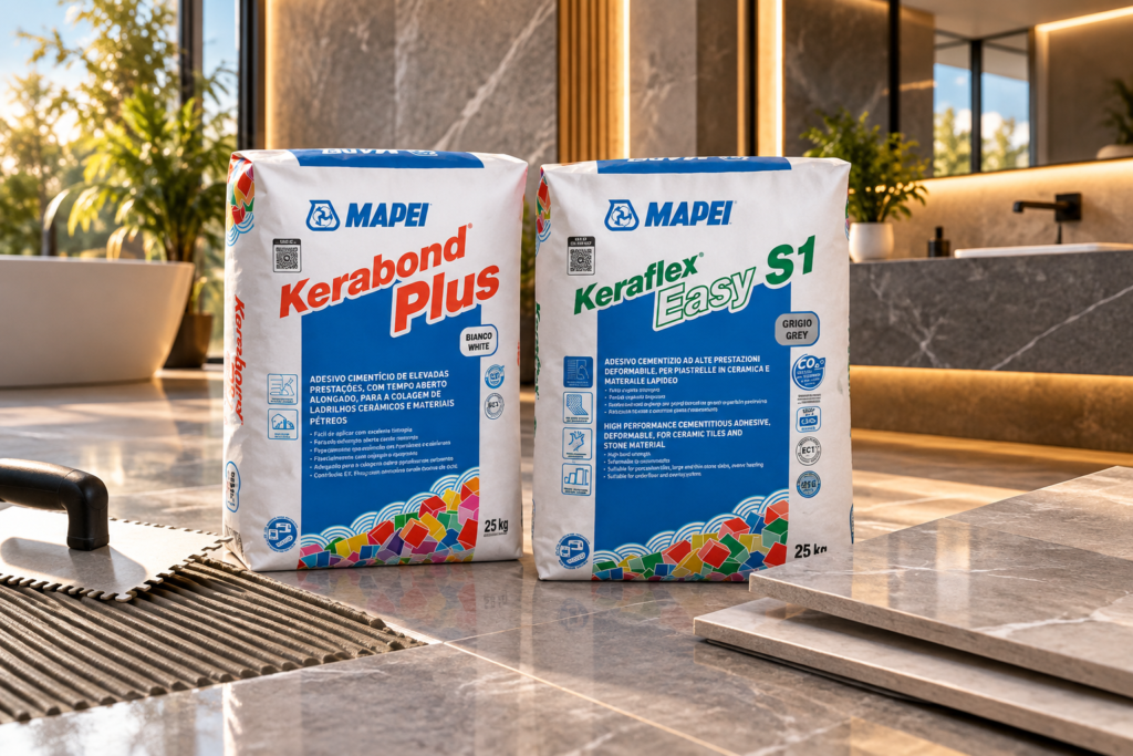 adhesivos mapei en baño de lujo